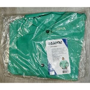 Radnor 30" Flame Resistant Jacket Size 2XL Green Flame Resistant Snap Front New